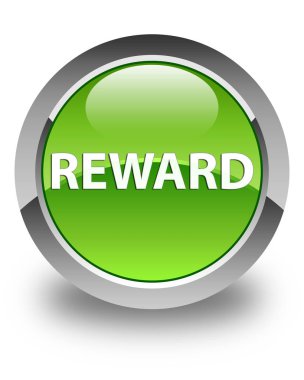 Ödül parlak yeşil yuvarlak düğme