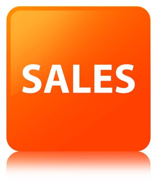 Satış turuncu kare düğme