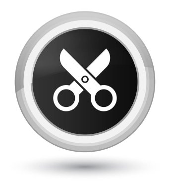 Makas kutsal kişilerin resmi ana siyah yuvarlak düğme