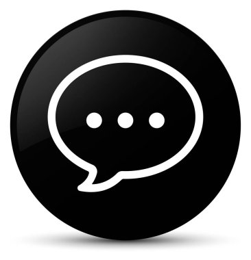 Balonu simgesinin düğmenin siyah konuşmak