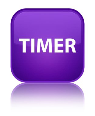 Zamanlayıcı özel mor kare düğmesi