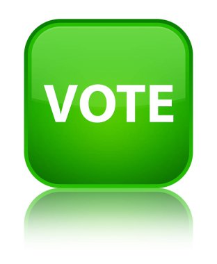 Oy özel yeşil kare düğme