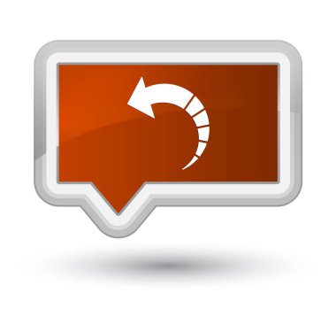 Geri ok simgesini Ana kahverengi afiş düğmesi