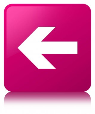 Geri ok simgesi pembe kare düğmesi