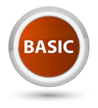 Temel asal düğmesini kahverengi