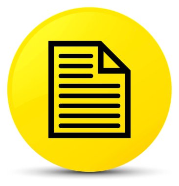 Belge sayfa simgesi sarı yuvarlak düğmesi