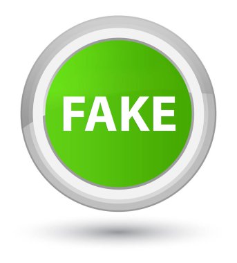 Sahte asal yumuşak yeşil yuvarlak düğmesi