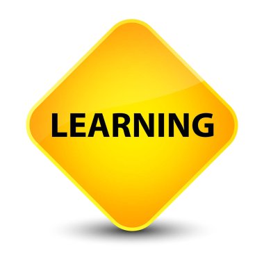 Öğrenme zarif sarı elmas düğmesi