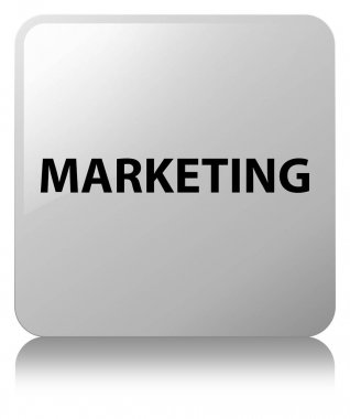 Beyaz kare düğme pazarlama