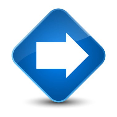 İleri ok simgesi zarif mavi elmas düğmesini