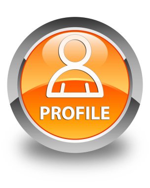 Profil (üye simgesi) parlak turuncu yuvarlak düğme