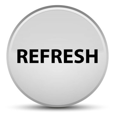 Yenile özel beyaz yuvarlak düğmesi