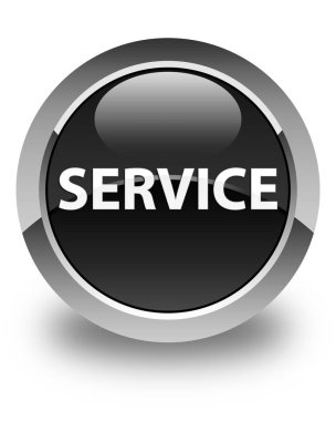 Hizmet parlak siyah yuvarlak düğme