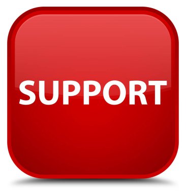 Destek özel kırmızı kare düğme