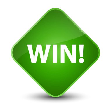 Zarif yeşil elmas düğmesini kazanmak