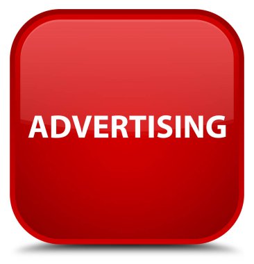 Reklam özel kırmızı kare düğme