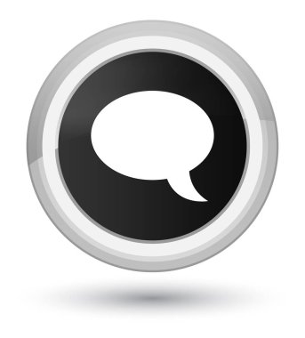 Sohbet simgesi ilk siyah yuvarlak düğmesi