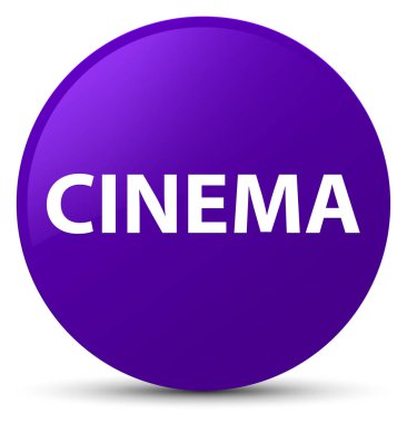 Sinema mor yuvarlak düğmesi
