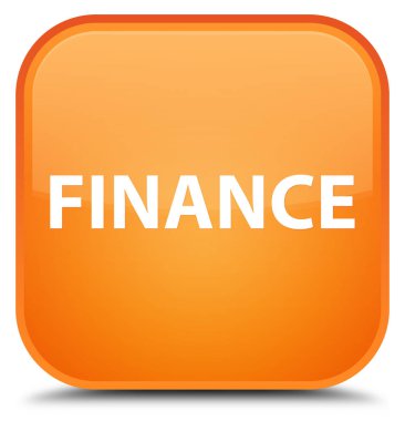 Finans özel turuncu kare düğme