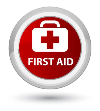 İlk yardım baş kırmızı yuvarlak düğmesi