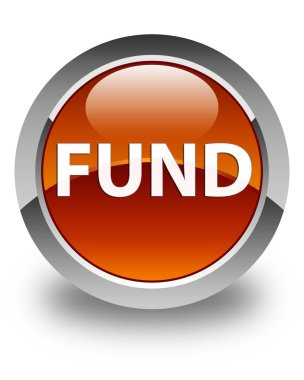 Fon parlak kahverengi yuvarlak düğme