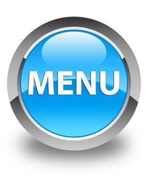 Menü parlak mavi mavi yuvarlak düğmesi