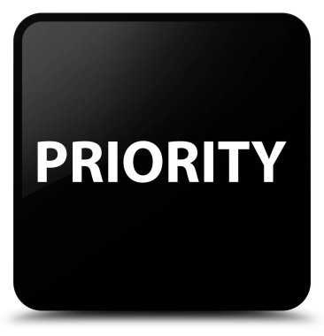 Öncelik siyah kare düğme