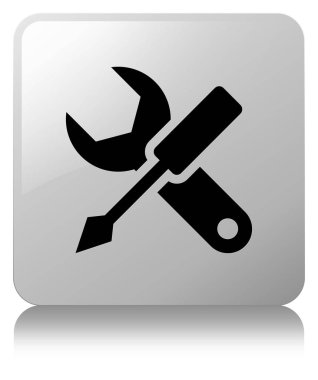 Ayarları simgesi Beyaz kare düğme