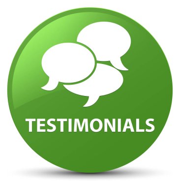 Görüşler (yorum simgesi) yumuşak yeşil yuvarlak düğmesi