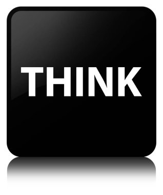 Siyah kare düğme düşünüyorum