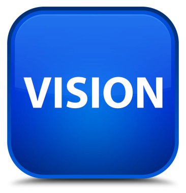 Vizyon özel mavi kare düğme