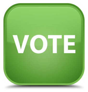 Oy özel yumuşak yeşil kare düğme