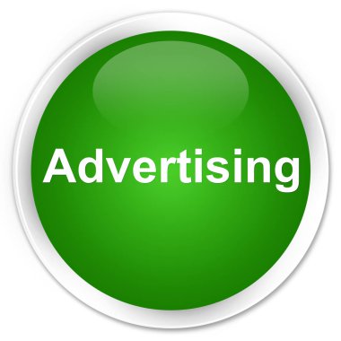 Reklam premium yeşil yuvarlak düğmesi