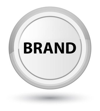 Marka baş beyaz yuvarlak düğmesi