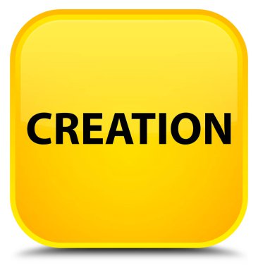 Oluşturma özel sarı kare düğme