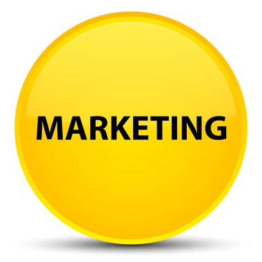 Pazarlama özel sarı yuvarlak düğmesi