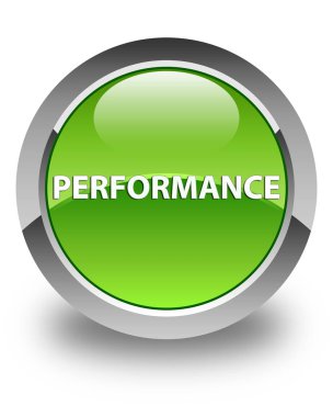 Performans parlak yeşil yuvarlak düğme