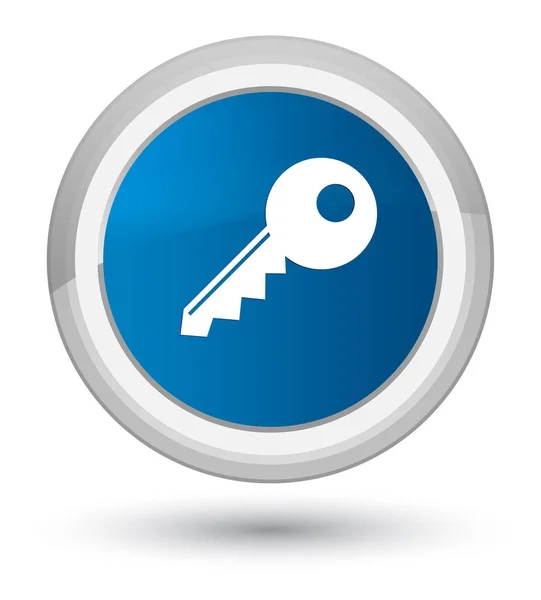 Icono clave botón redondo azul primo — Foto de Stock