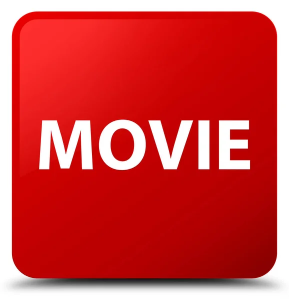 Movie red square button — Stock Photo, Image