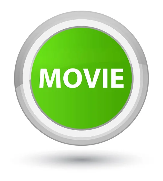 Movie prime soft green round button — Stock Photo, Image