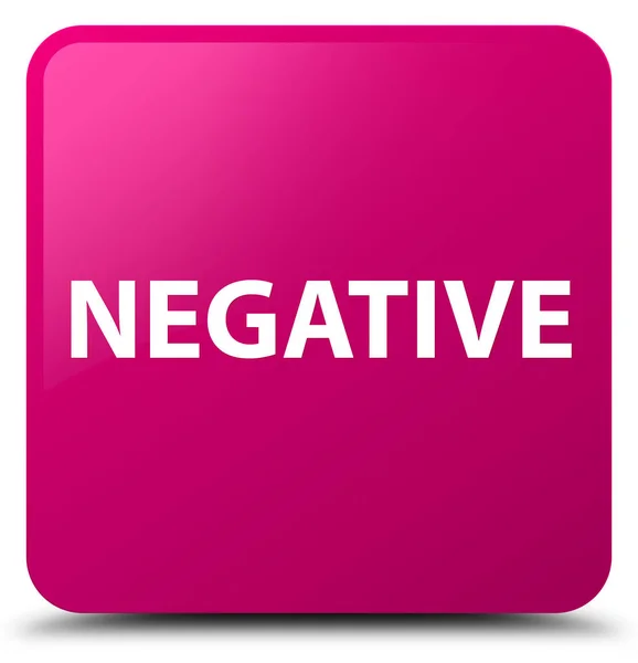Bouton carré rose négatif — Photo