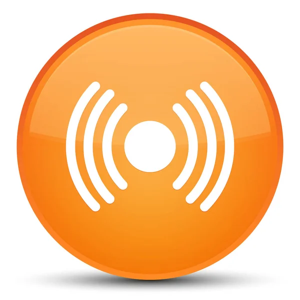 Network signal icon special orange round button