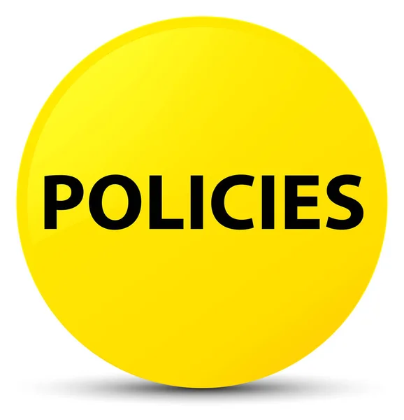 Políticas botón redondo amarillo —  Fotos de Stock