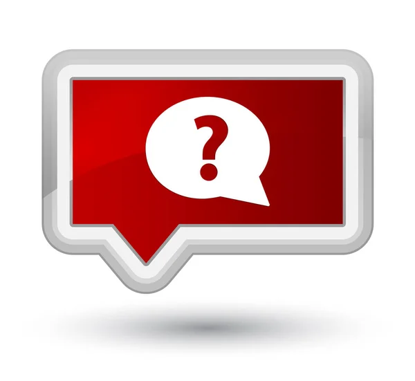 Soru işareti kabarcık simgesini Ana Kızıl bayrak düğmesini