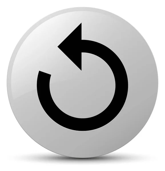 Refresh arrow icon white round button