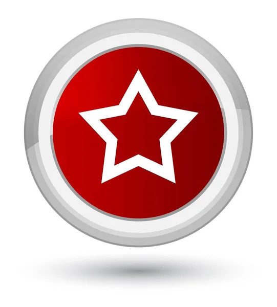 Красная кнопка значка звезды — стоковое фото