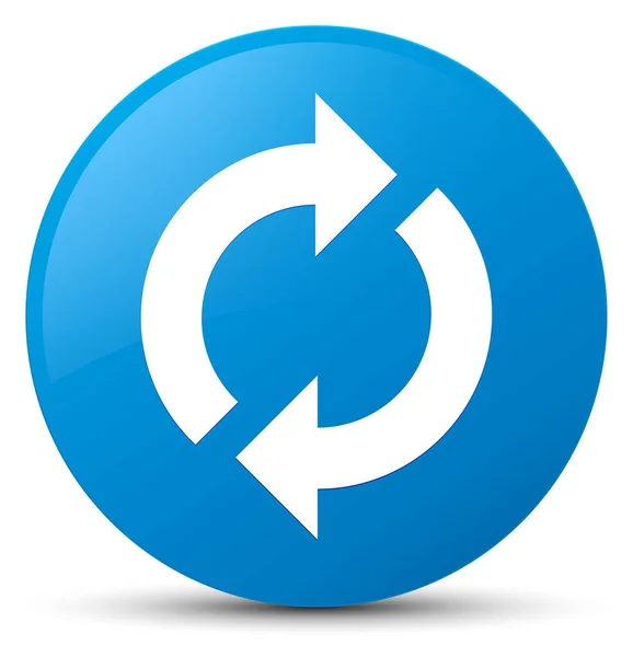 Update icon cyan blue round button