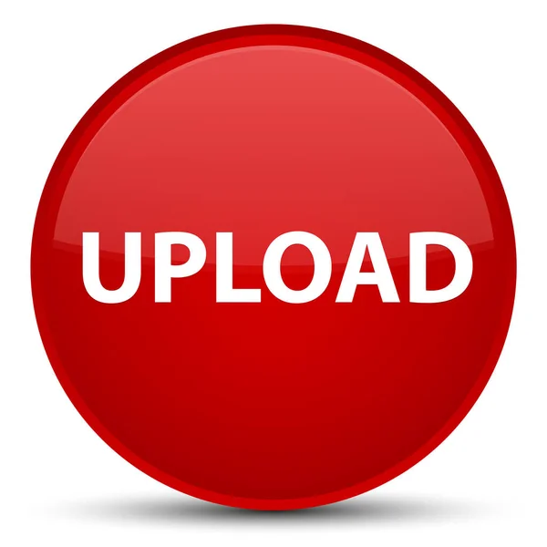 Upload special red round button — Stock Photo, Image