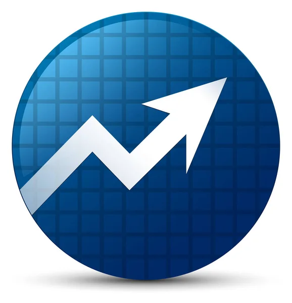 Піктограма бізнес-графіку синя кругла кнопка — стокове фото