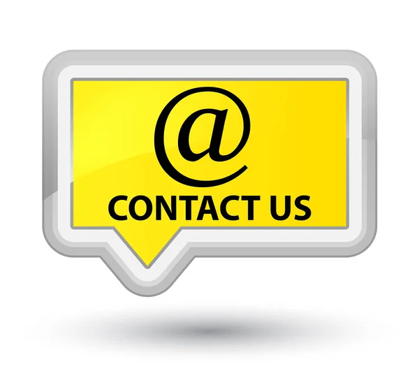 Contact us (email address icon) prime yellow banner button